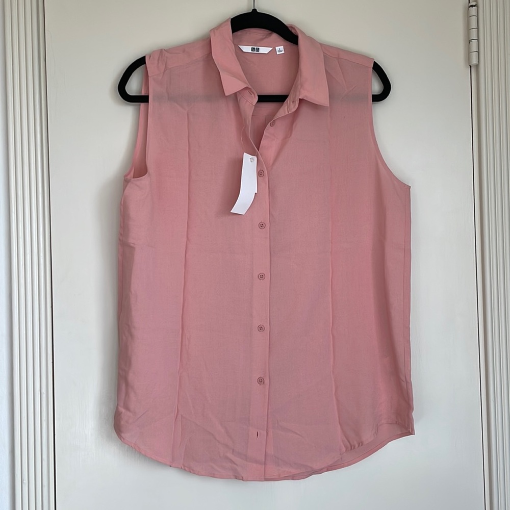 NWT Pink Sleeveless Blouse